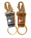 The Carabiner: Custom Handmade Leather Keychain Accessory