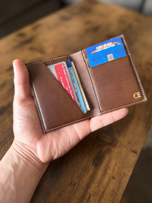The Emrys: Slim Minimal Refined Leather Bifold Wallet (PREORDER) - Atelier Evighet - Wallet
