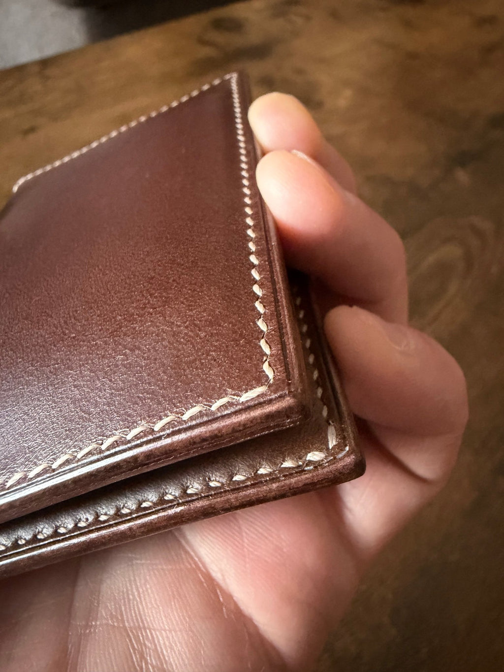 The Emrys: Slim Minimal Refined Leather Bifold Wallet - Atelier Evighet - Wallet