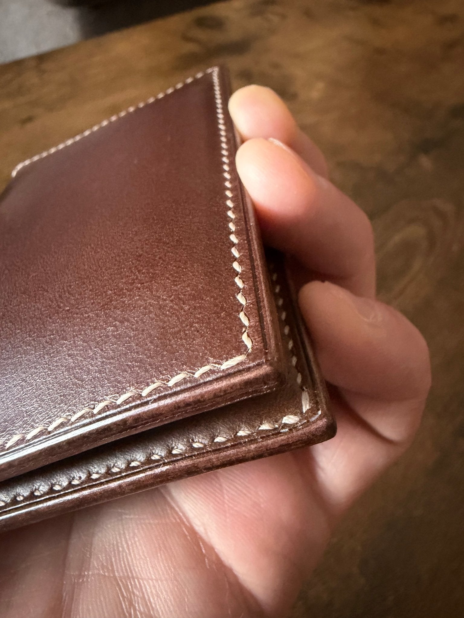 The Emrys: Slim Minimal Refined Leather Bifold Wallet - Atelier Evighet - Wallet