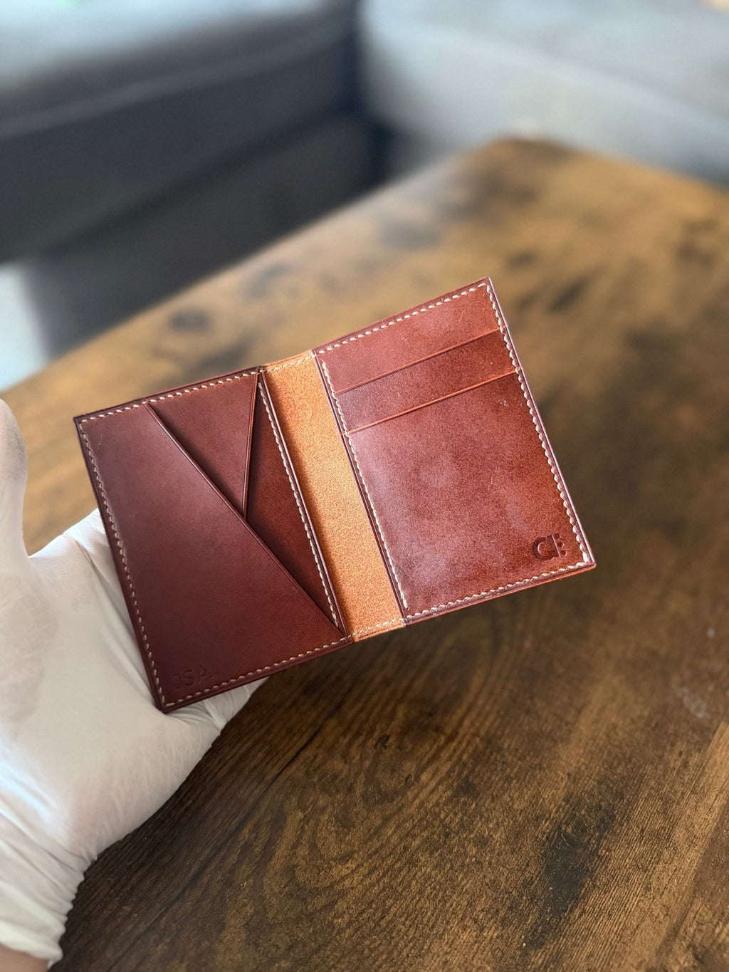 The Emrys: Slim Minimal Refined Leather Bifold Wallet - Atelier Evighet - Wallet