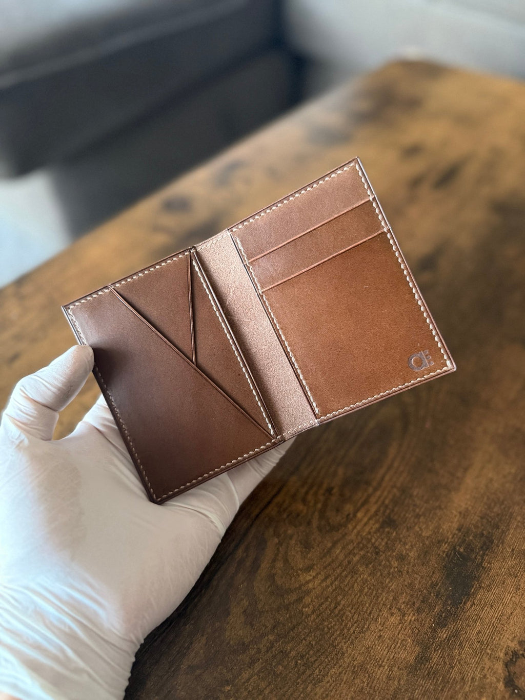 The Emrys: Slim Minimal Refined Leather Bifold Wallet - Atelier Evighet - Wallet