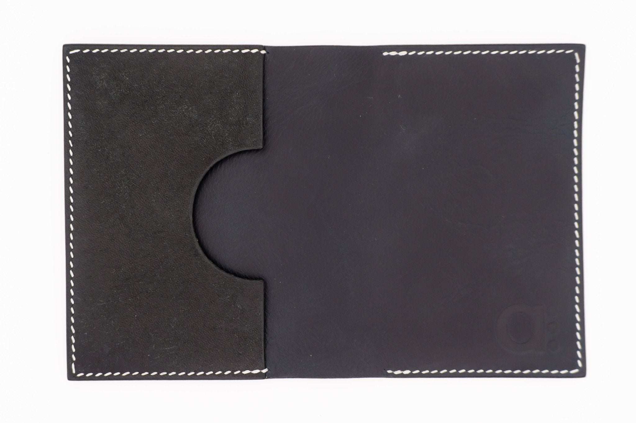 The Fold: Slim Minimal Leather Bifold Card Holder and Wallet