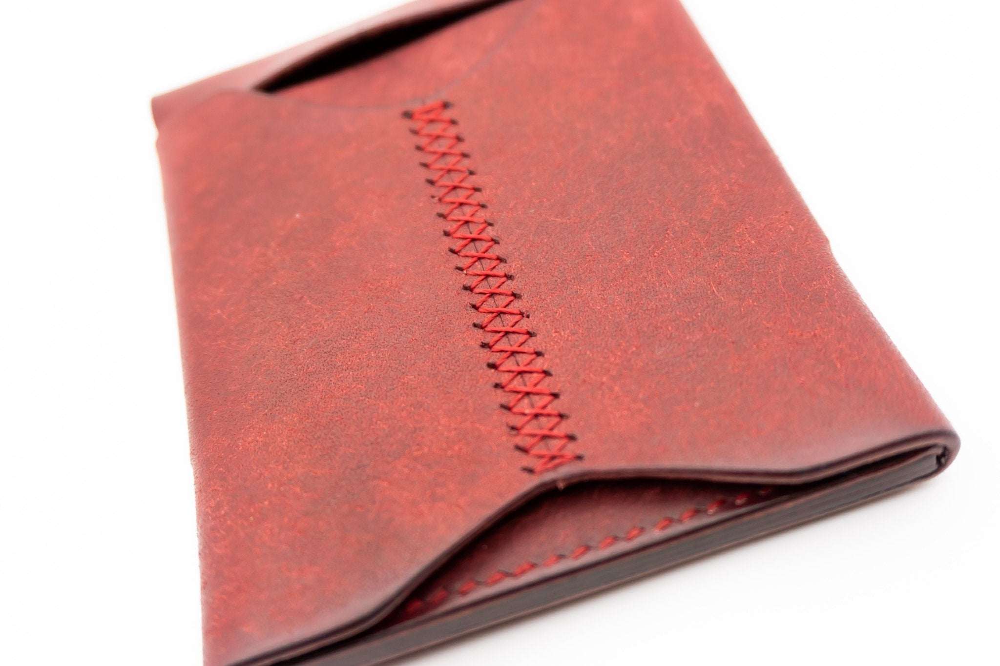 The McClendon: Minimal Flap Style Leather Card Holder