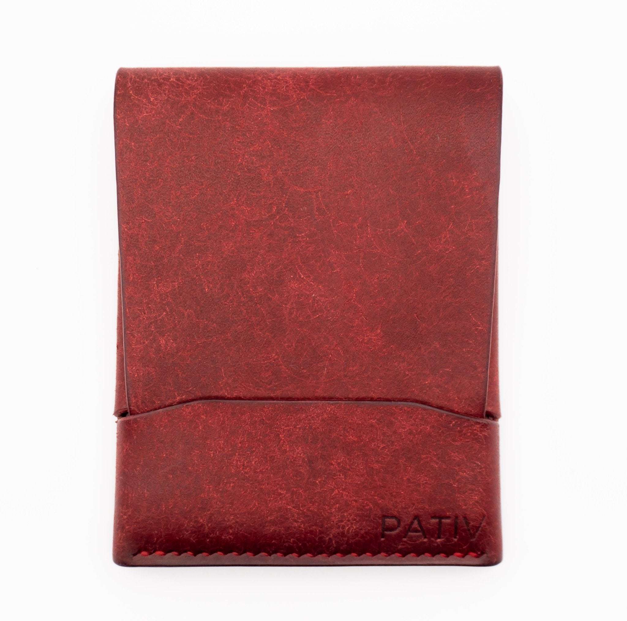 The McClendon: Minimal Flap Style Leather Card Holder