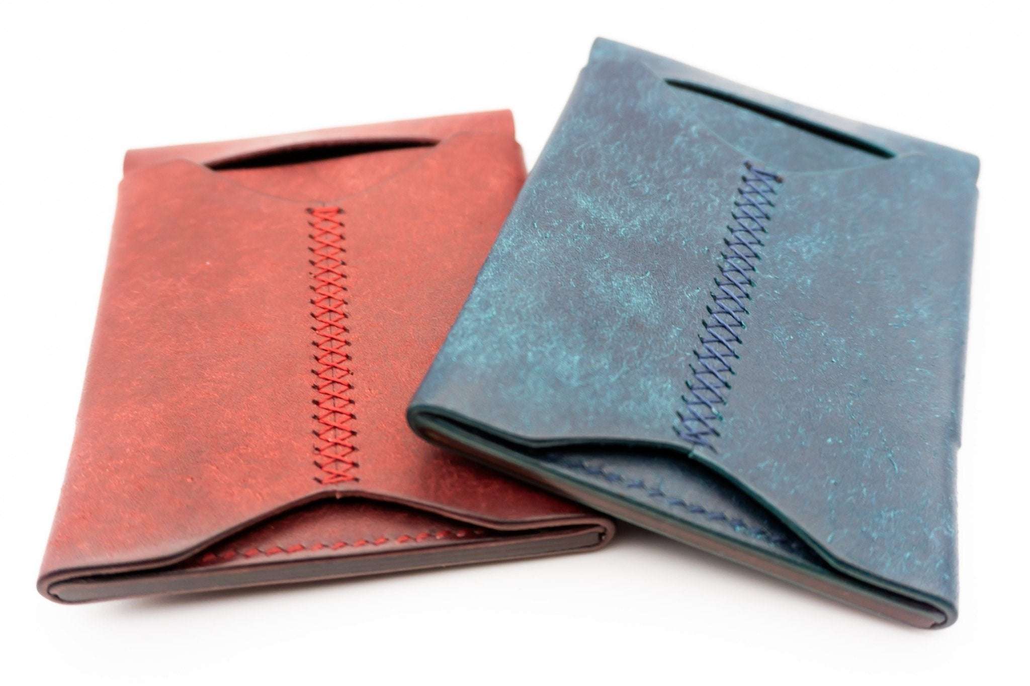 The McClendon: Minimal Flap Style Leather Card Holder