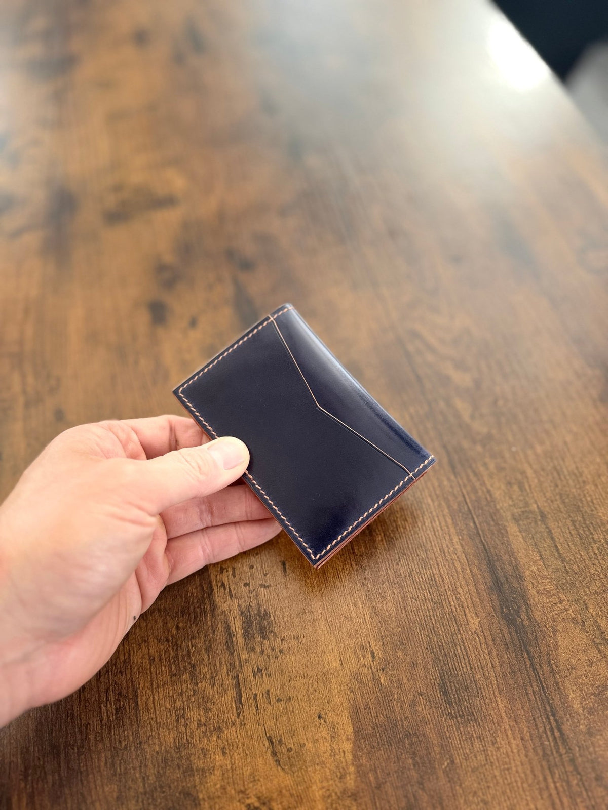 The Shell Buttero Emrys Bifold Wallet Ready-Made (Blue) - Atelier Evighet - Wallet