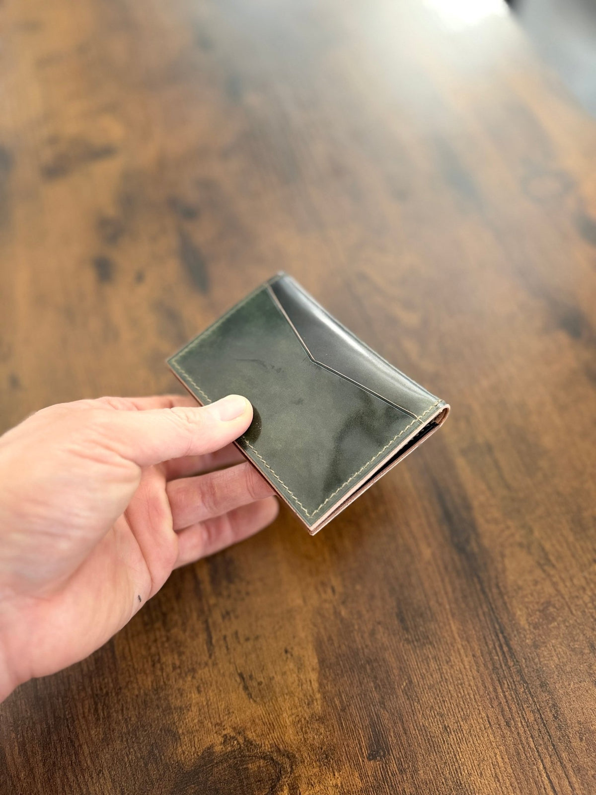 The Shell Dakota Emrys Bifold Wallet Ready-Made (Green) - Atelier Evighet - Wallet
